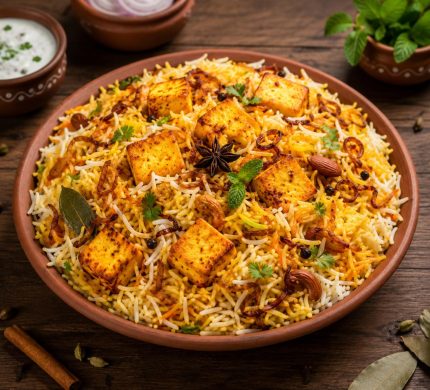 Paneer biryani